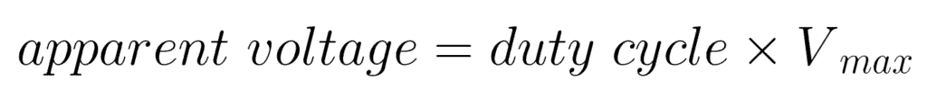 Pulse Width Modulation - Apparent voltage formula