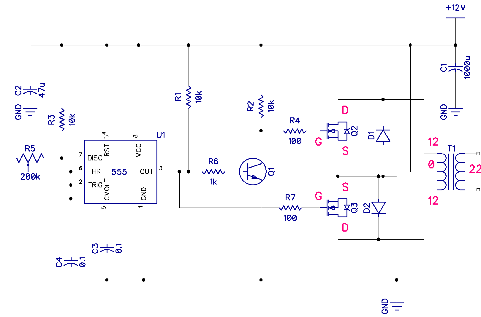 How to Build a DC to AC Power Inverter Circuit Basics