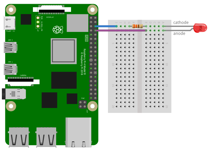 How Control LEDs With the Raspberry Pi and - Circuit Basics