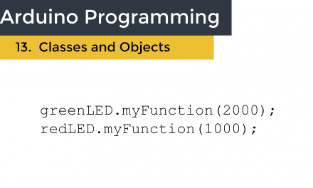 Programming With Classes and Objects on the Arduino