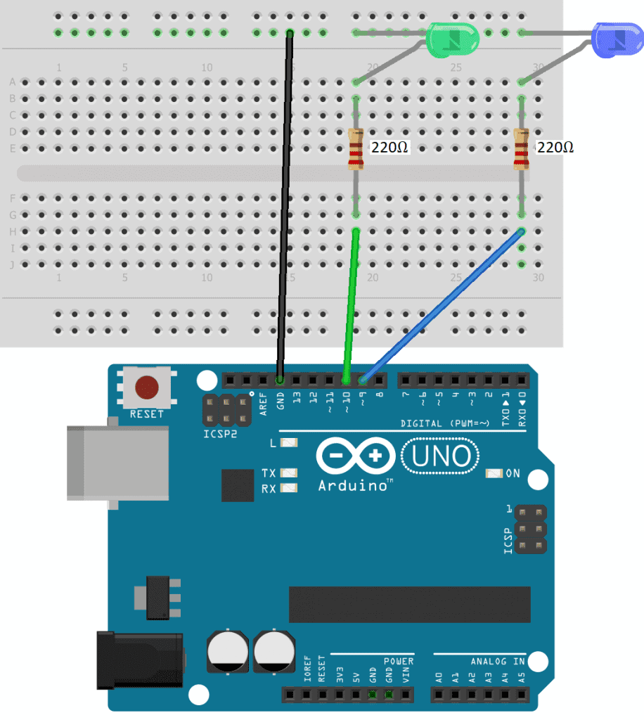 Blink LED Function WIRING DIAGRAM