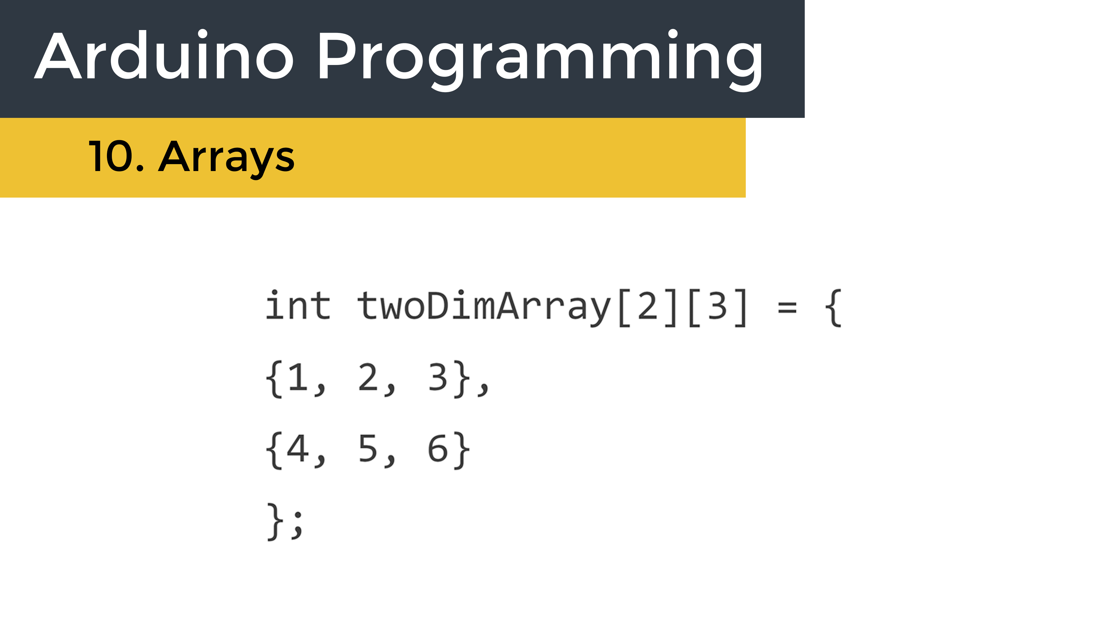 How to Use Arrays in Arduino Programming